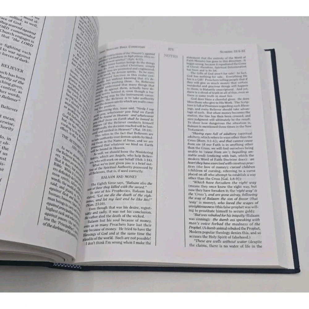 Jimmy Swaggart Commentary Numbers Deuteronomy Hardcover Bible Study Book